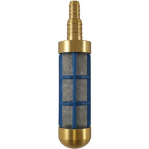 BRASS 1/2" - 3/4" SUCTION FILTER 300 MICRON BLUE FILTER