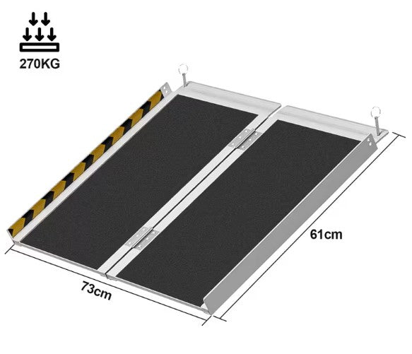 Folding / Access Ramp Slip-Resistant Aluminium