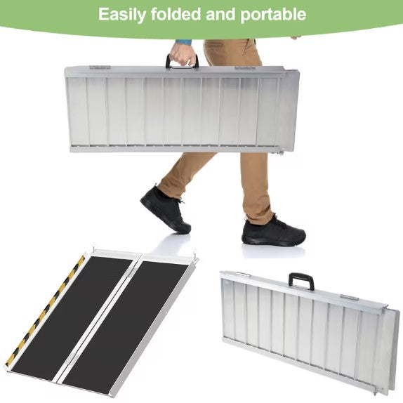 Folding / Access Ramp Slip-Resistant Aluminium