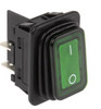 Illuminated DPST, On-Off Rocker Switch Panel Mount