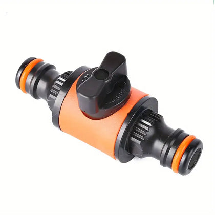 Quick-release Double-Way Water Pipe Joint with Switch In-line Shut-off
