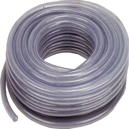 1" Clear Reinforced PVC Hose - 30m Coil