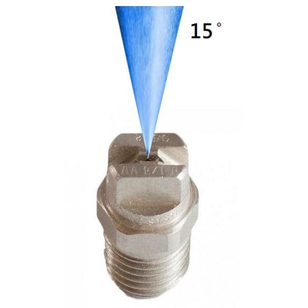 1/4" male 15° Fan Nozzles (Select Size)