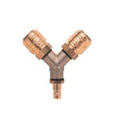 HP Male to Female splitter - Brass