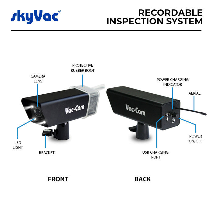 SkyVac Recordable Inspection System Gutter Inspection Camera