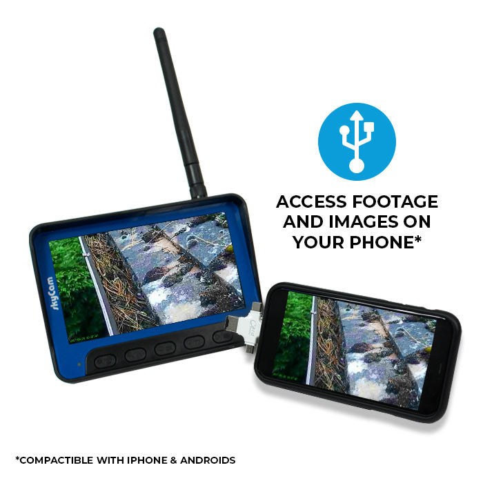 SkyVac Recordable Inspection System Gutter Inspection Camera