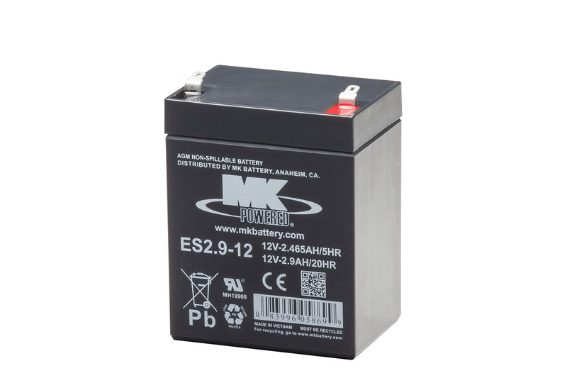 12V 2.9AH Sealed Lead Acid Battery