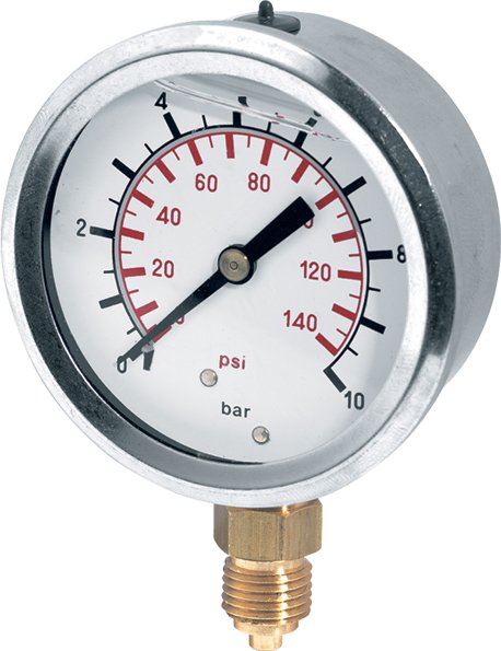 100mm (4") Bottom Entry Pressure Gauges