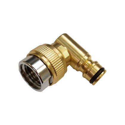 Brass 90° Hozelock Male to 1/2