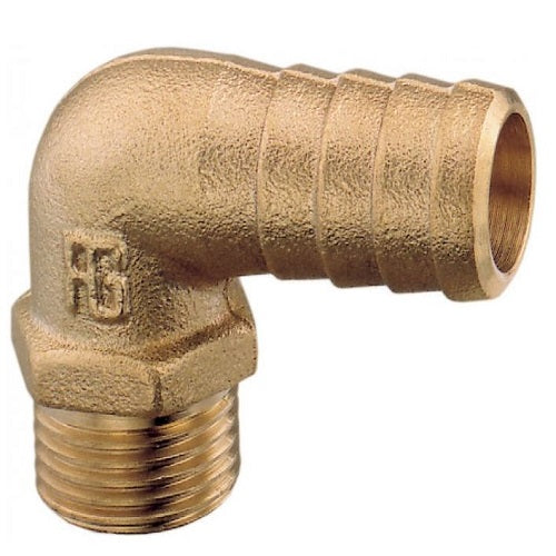 90° Hose Barb x Male Thread (SELECT SIZE)