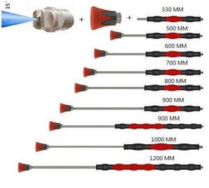 Red SS Lance withe nozzle & protector