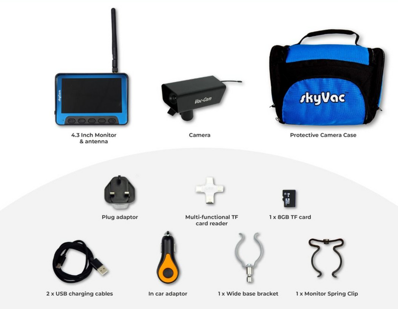 SkyVac Recordable Inspection System Gutter Inspection Camera
