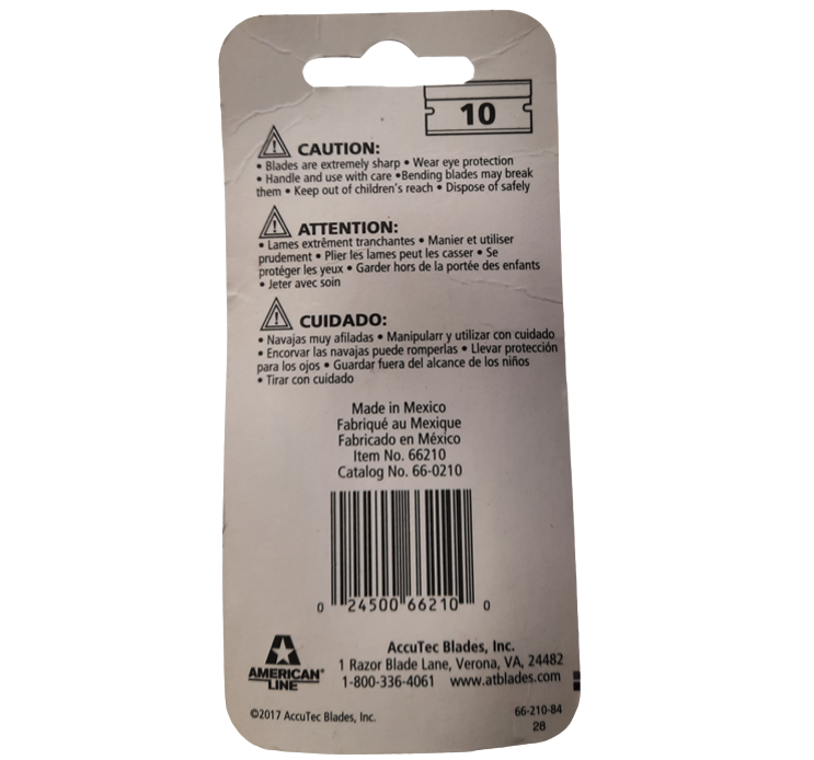 Scraper blade 1.5"/4cm American Line