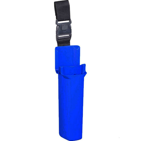 Blue bucket on a belt