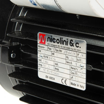 NICOLINI ELECTRIC MOTOR 2.2KW 3HP 230V F100