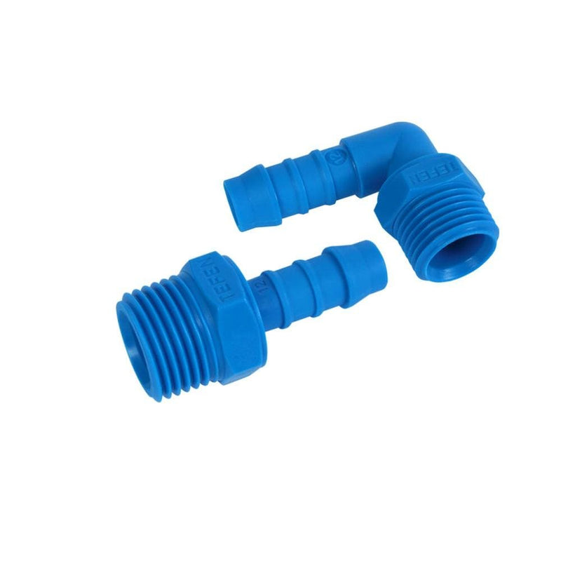 NYLON 1/2" Hose Tail to 1/2" Threaded HOUSING Connectors